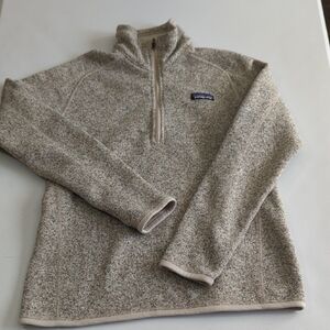 Patagonia Men's Zip Up Sweater - Beige and Gray Nice Condition!!!